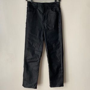 Express Leather Coated High Waisted Pants